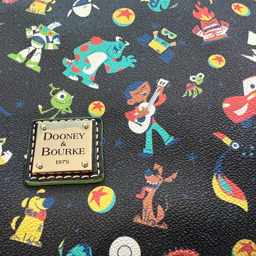 Dooney & Bourke Disney Pixar Hobo Black and Green purse EUC - Picture 2 of 16